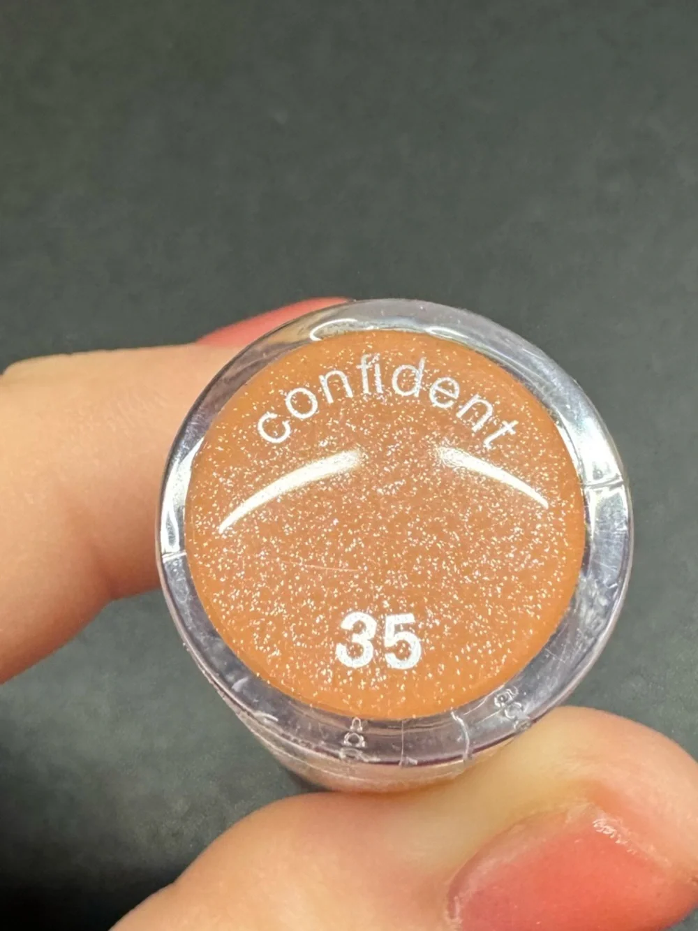 Sephora Collection Lip Gloss “Confident” Shade 35 Shimmer Nude Peach Full Size